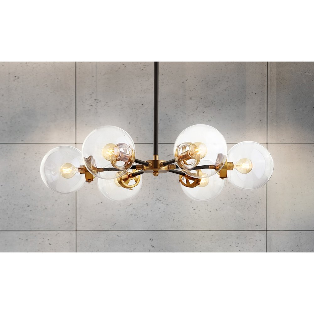 Caleb Brass Cluster Pendant. Picture 8
