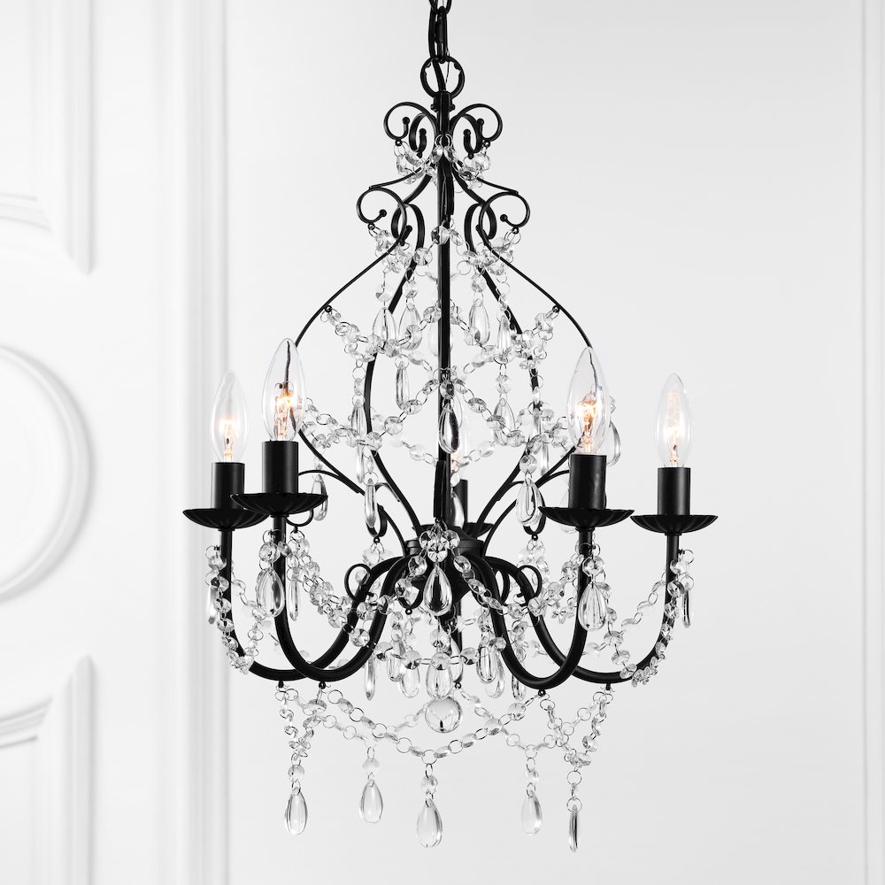 Maura Crystal/Metal Led Chandelier. Picture 12