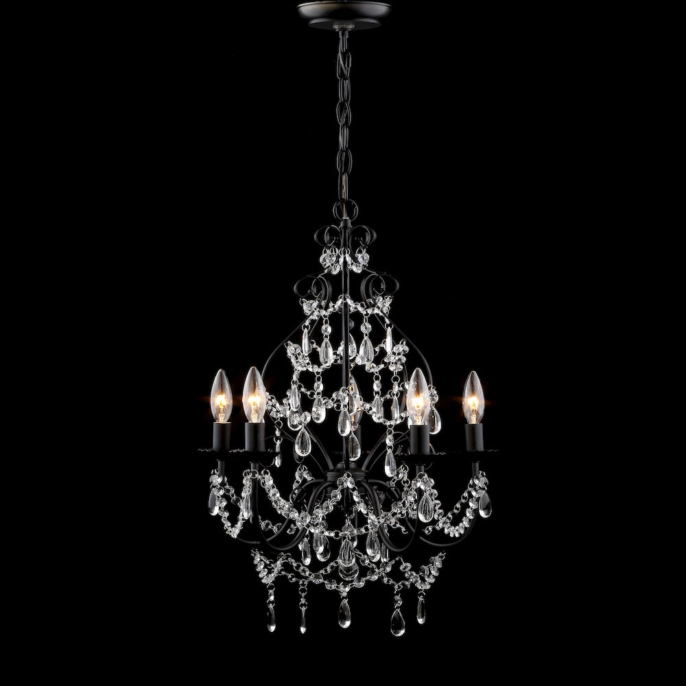 Maura Crystal/Metal Led Chandelier. Picture 3