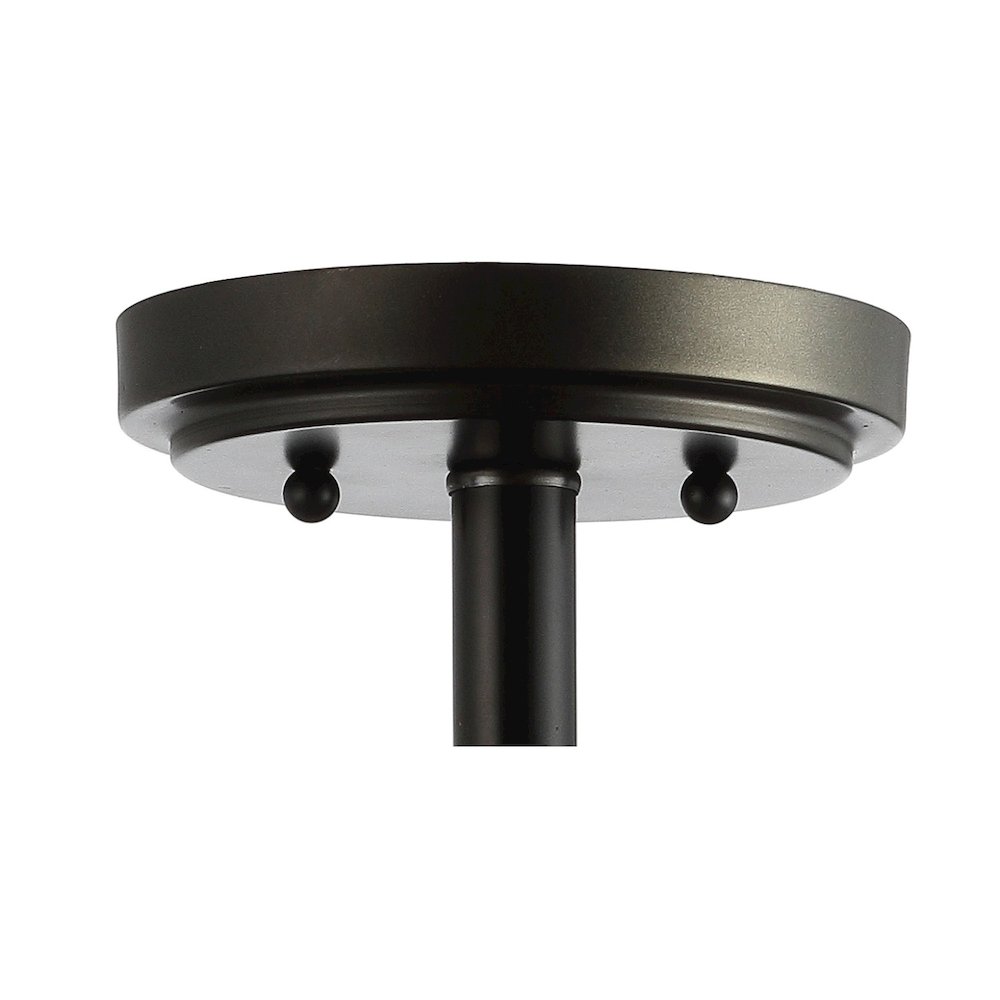 Allie Wood Beaded/Metal Led Flush Mount. Picture 4