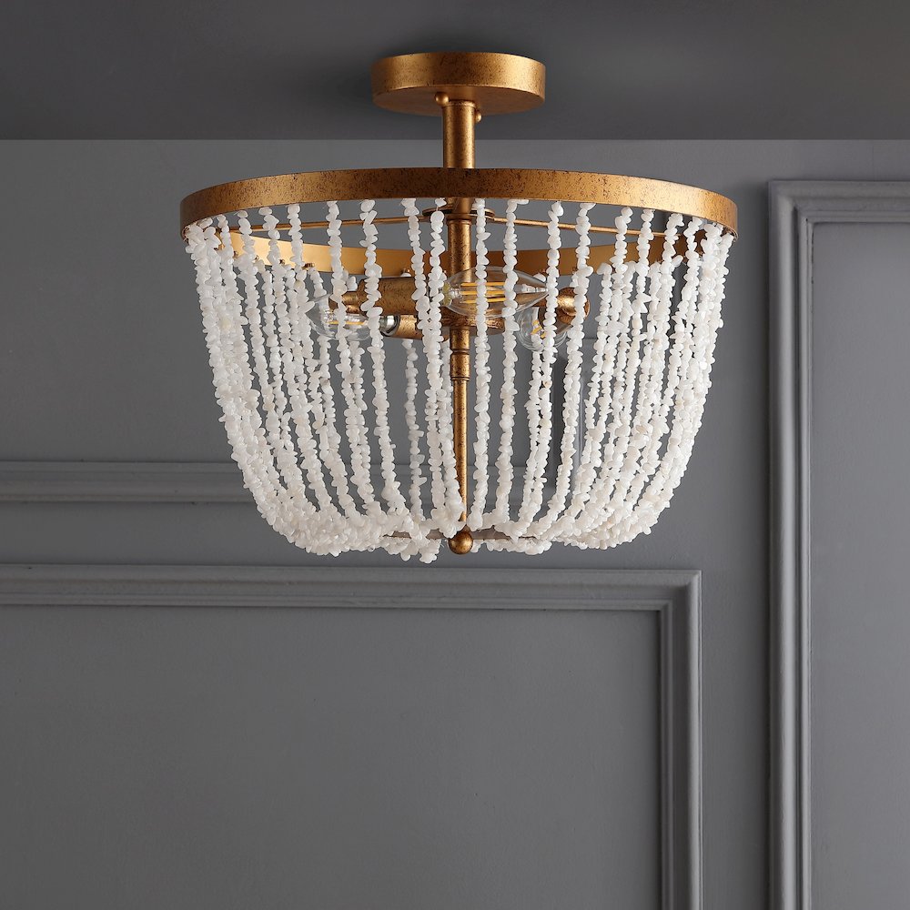 Georgian Stonemetal Led Flush Mount. Picture 6