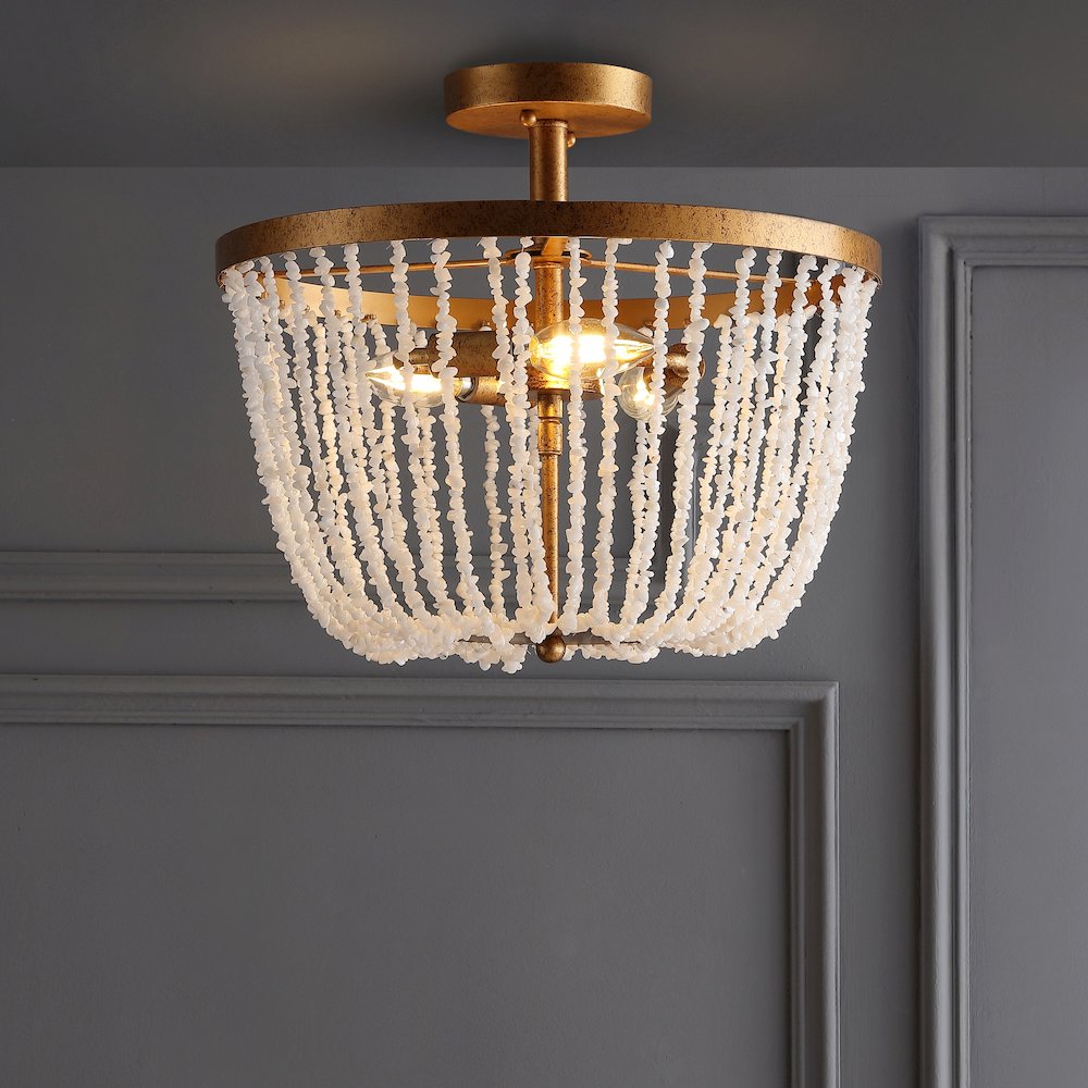 Georgian Stonemetal Led Flush Mount. Picture 5