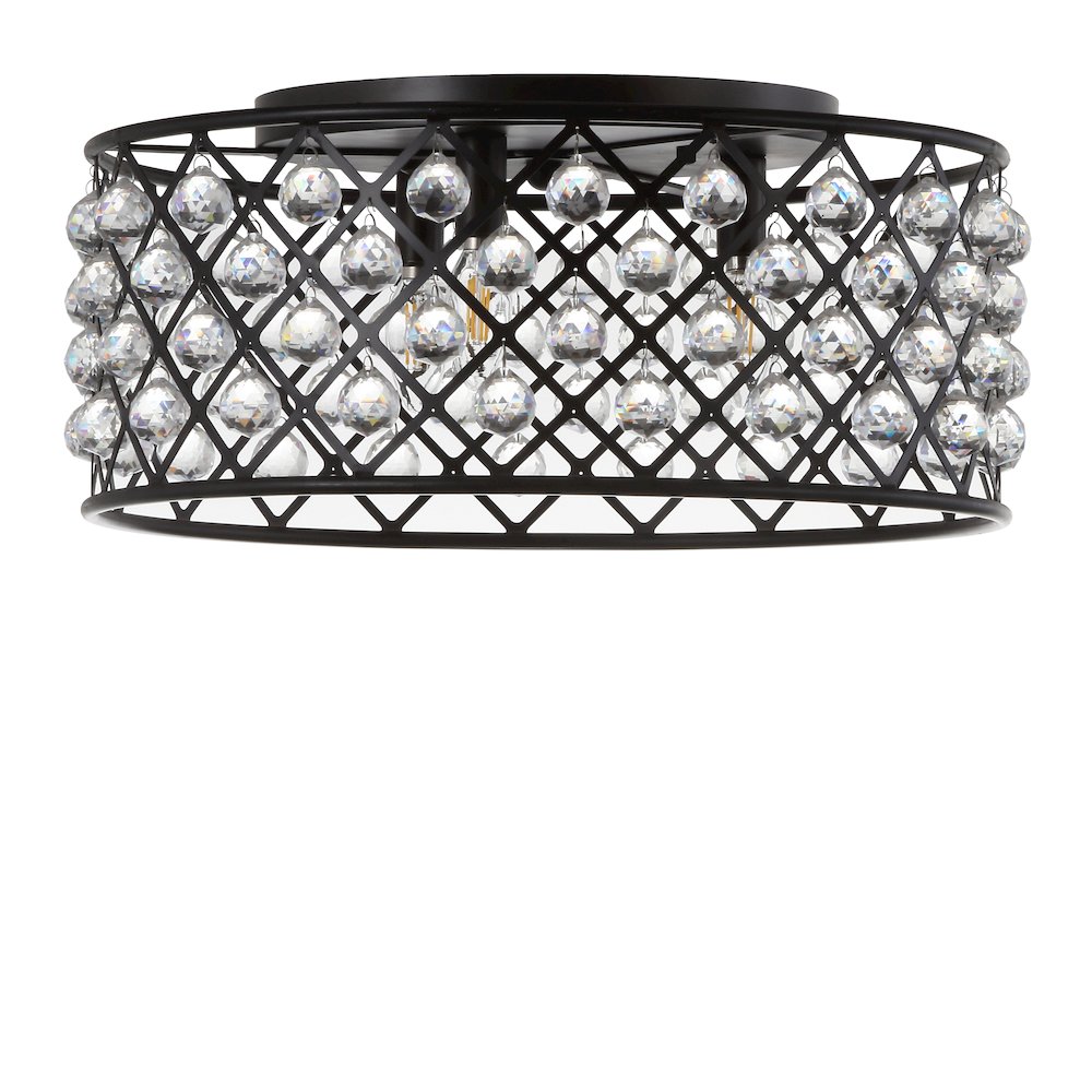 Gabrielle Metal/Crystal Led Flush Mount Ceiling Light. Picture 2
