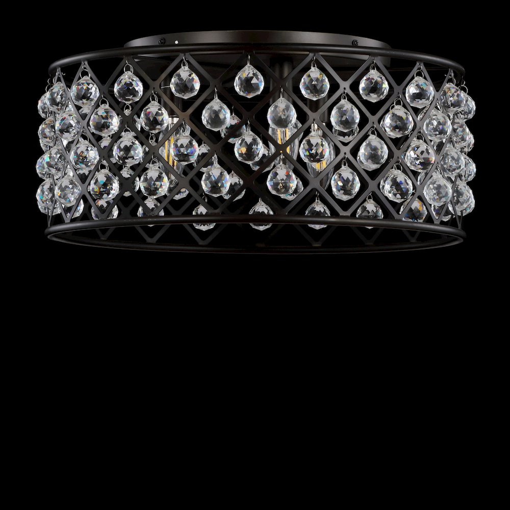 Gabrielle Metal/Crystal Led Flush Mount Ceiling Light. Picture 4