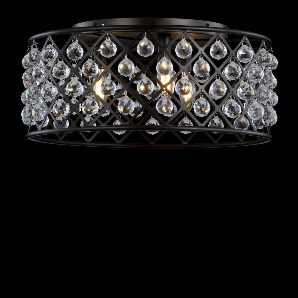 Gabrielle Metal/Crystal Led Flush Mount Ceiling Light. Picture 3