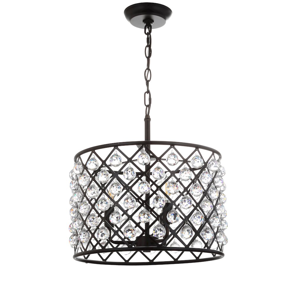Gabrielle Crystal/Metal Led Pendant. Picture 2