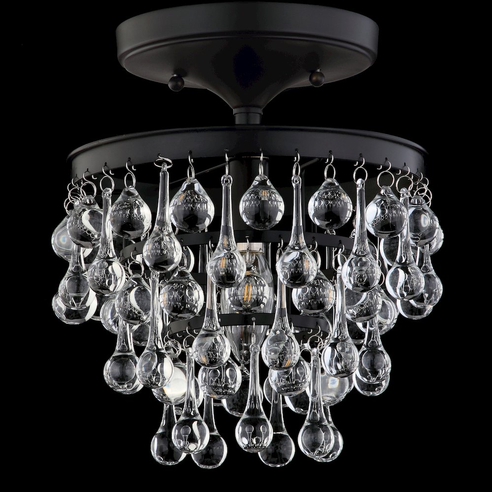 Toronto Metal/Crystal Led Flush Mount. Picture 4