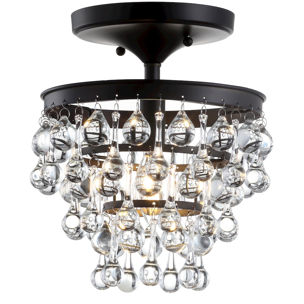 Toronto Metal/Crystal Led Flush Mount. Picture 1