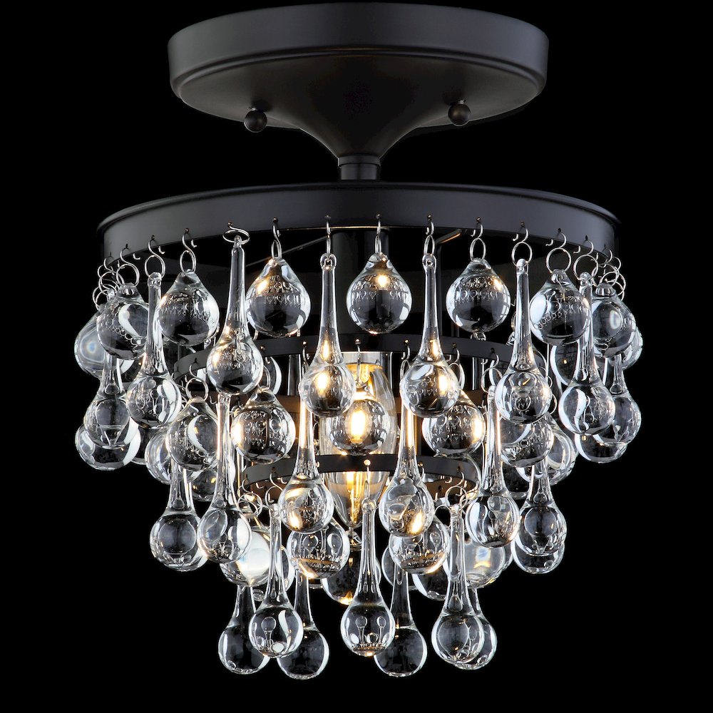 Toronto Metal/Crystal Led Flush Mount. Picture 3