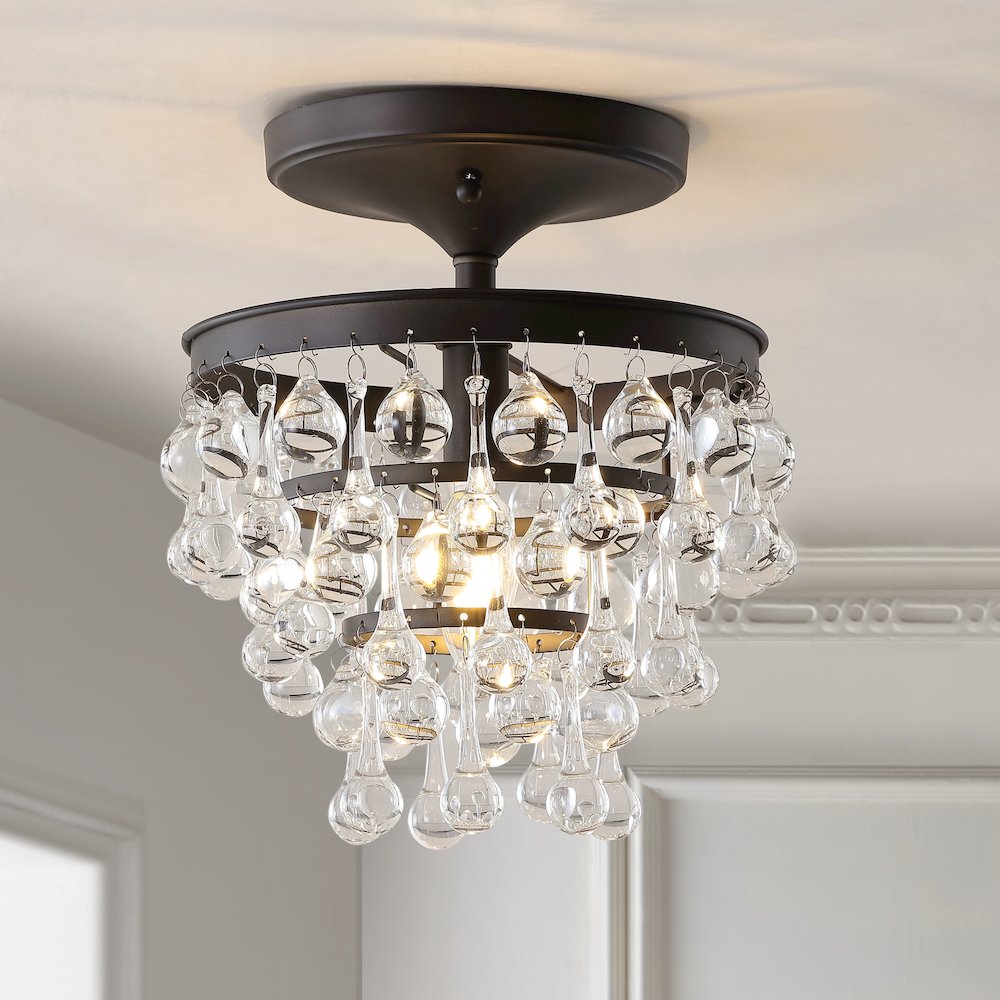 Toronto Metal/Crystal Led Flush Mount. Picture 7