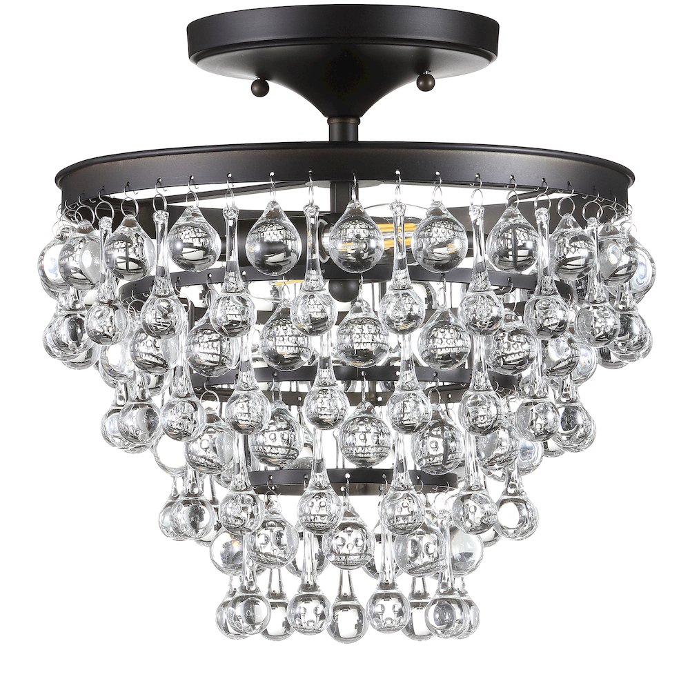 Toronto Metal/Crystal Led Flush Mount. Picture 2