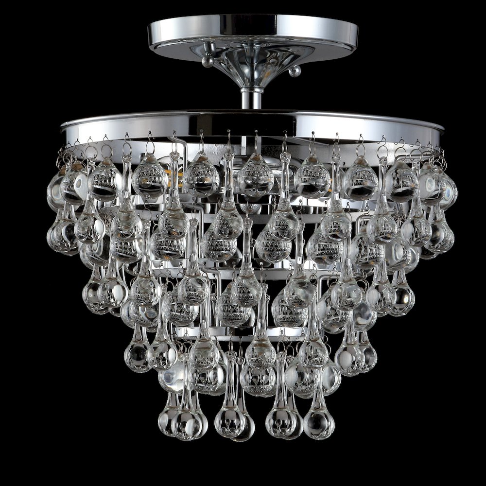 Toronto Metal/Crystal Led Flush Mount. Picture 4