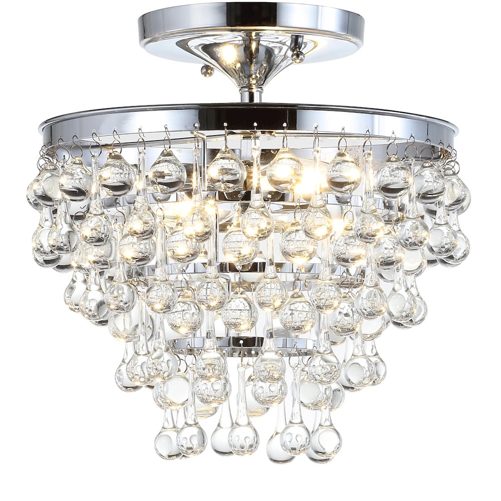 Toronto Metal/Crystal Led Flush Mount. Picture 1