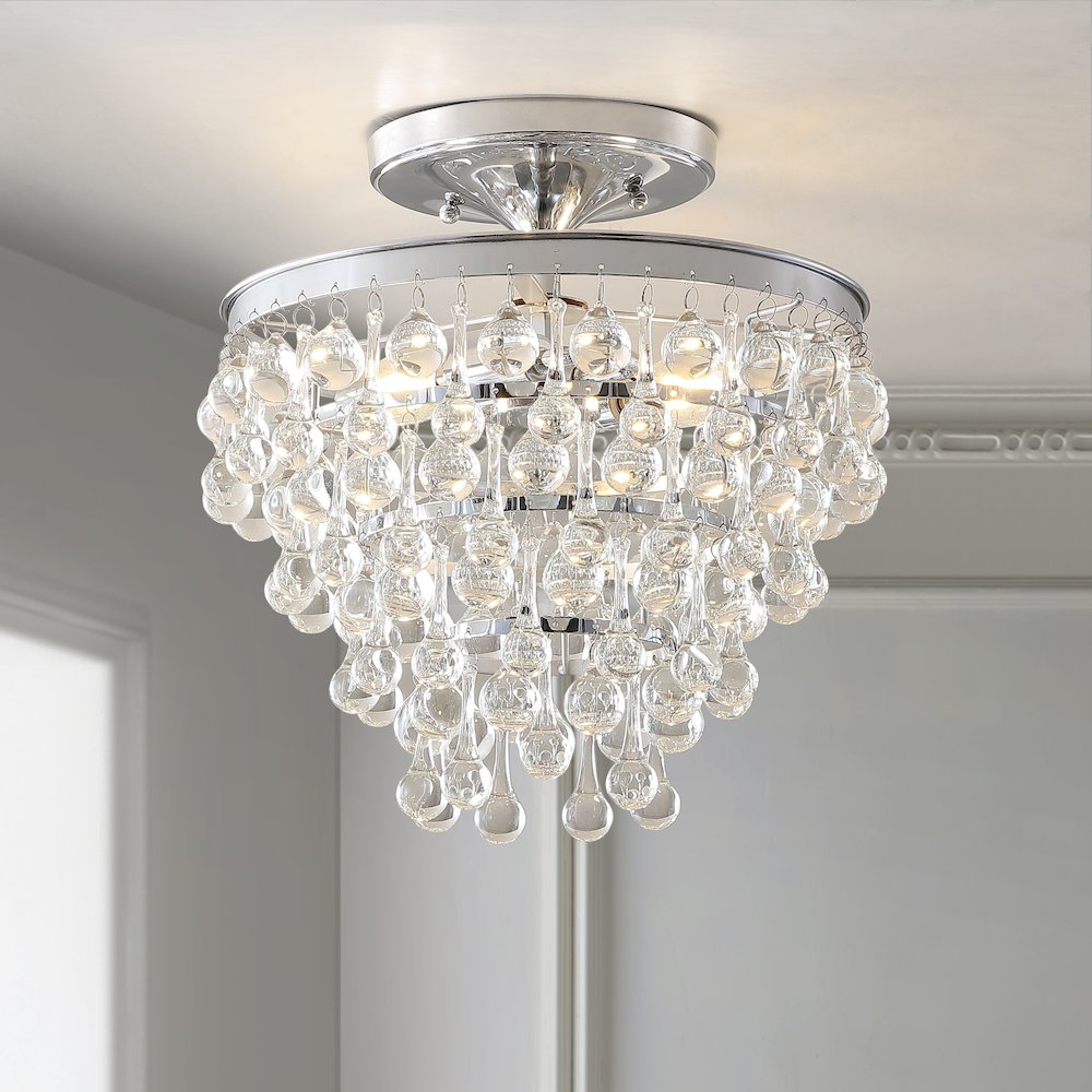 Toronto Metal/Crystal Led Flush Mount. Picture 7