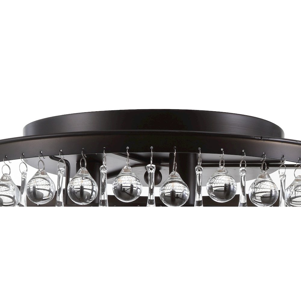 Toronto Metal/Crystal Led Flush Mount. Picture 6