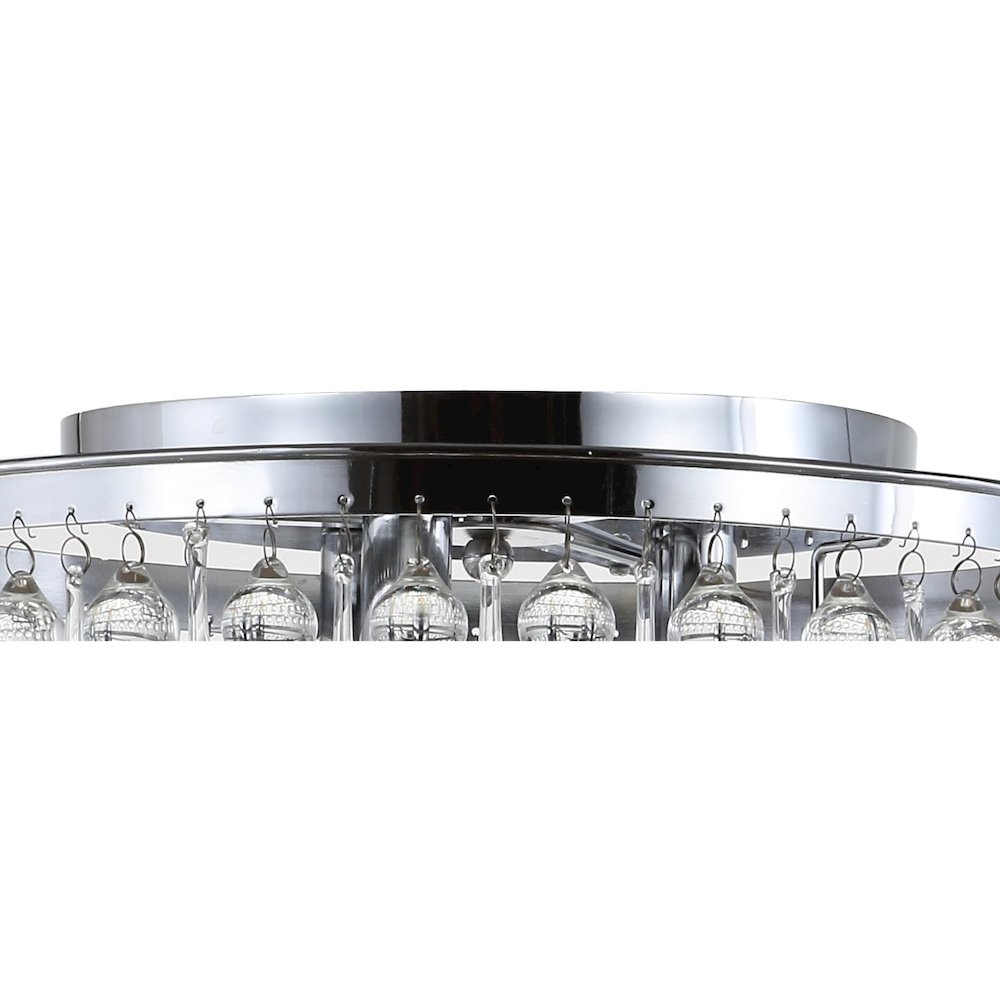 Toronto Metal/Crystal Led Flush Mount. Picture 6