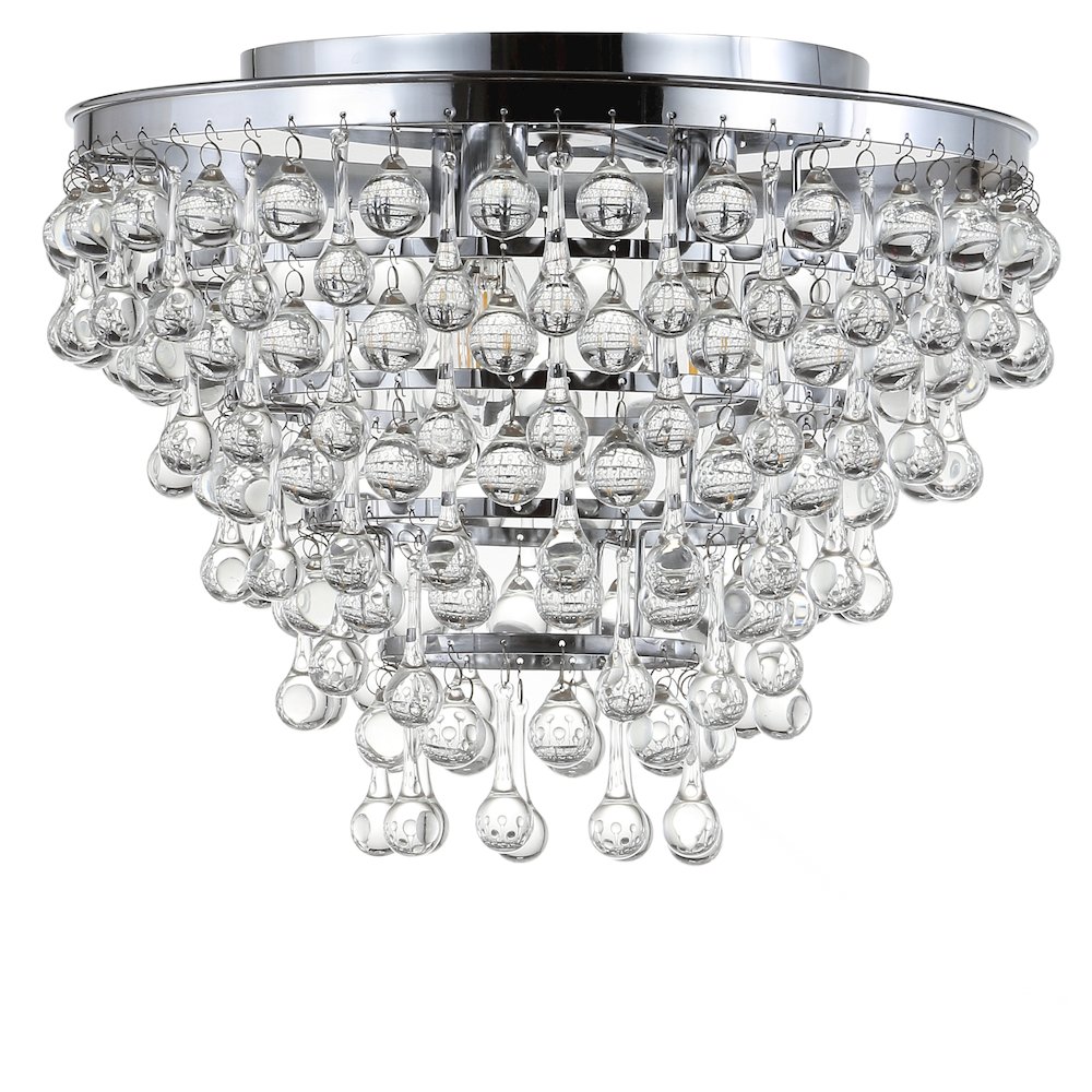 Toronto Metal/Crystal Led Flush Mount. Picture 2