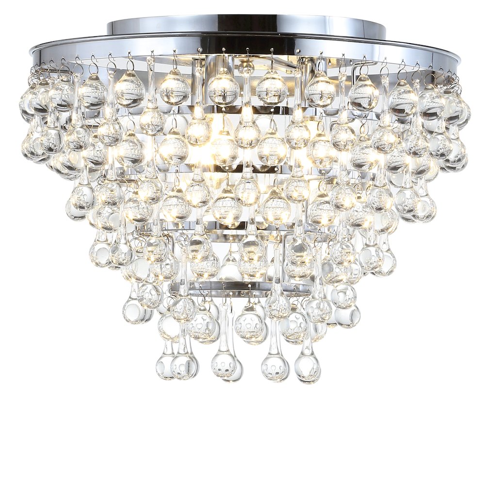 Toronto Metal/Crystal Led Flush Mount. Picture 1