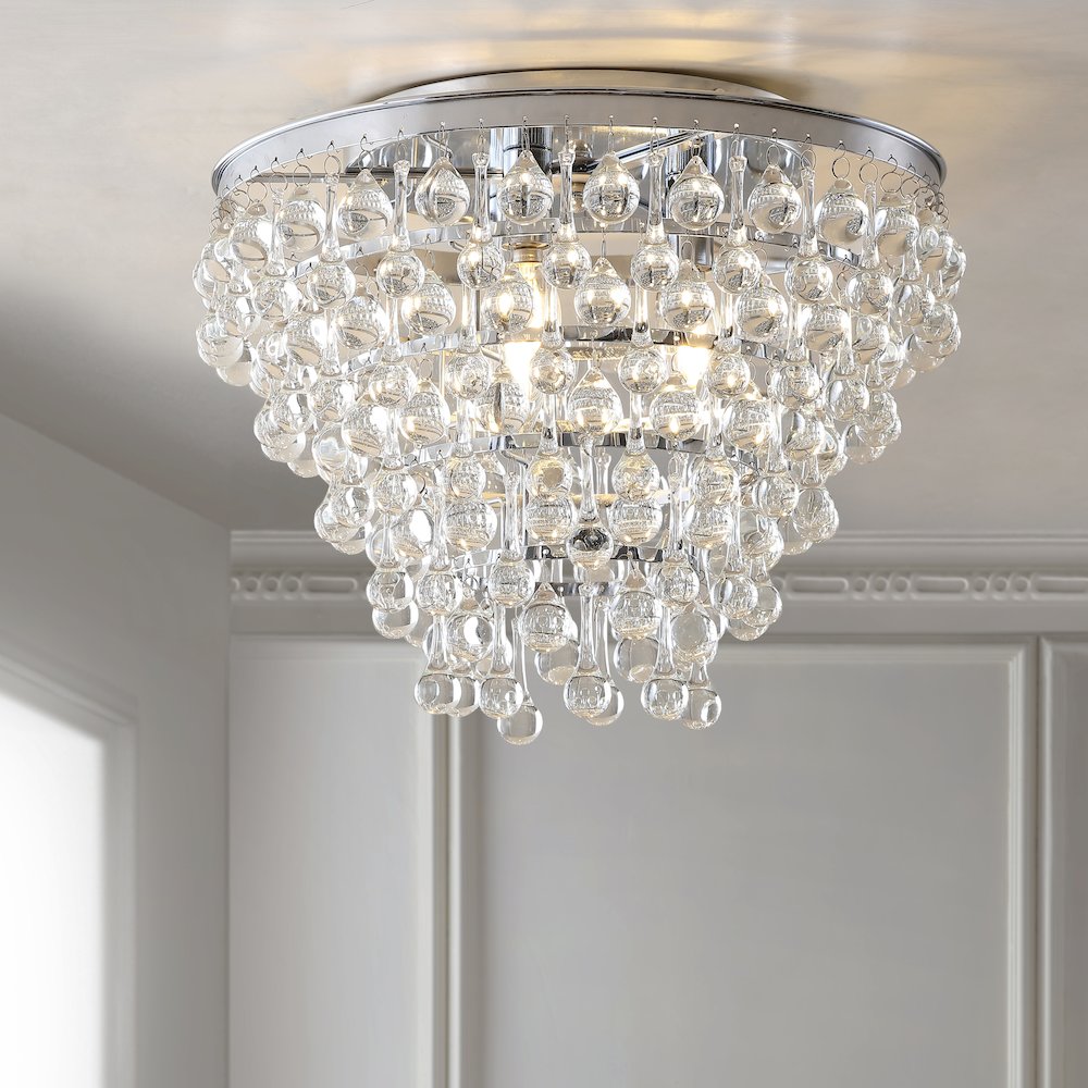 Toronto Metal/Crystal Led Flush Mount. Picture 7