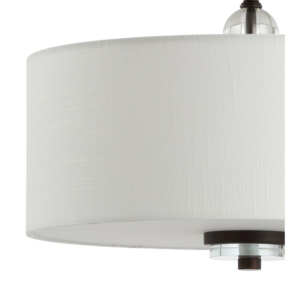 Marc Metal/Crystal Led Semi Flush Mount. Picture 2