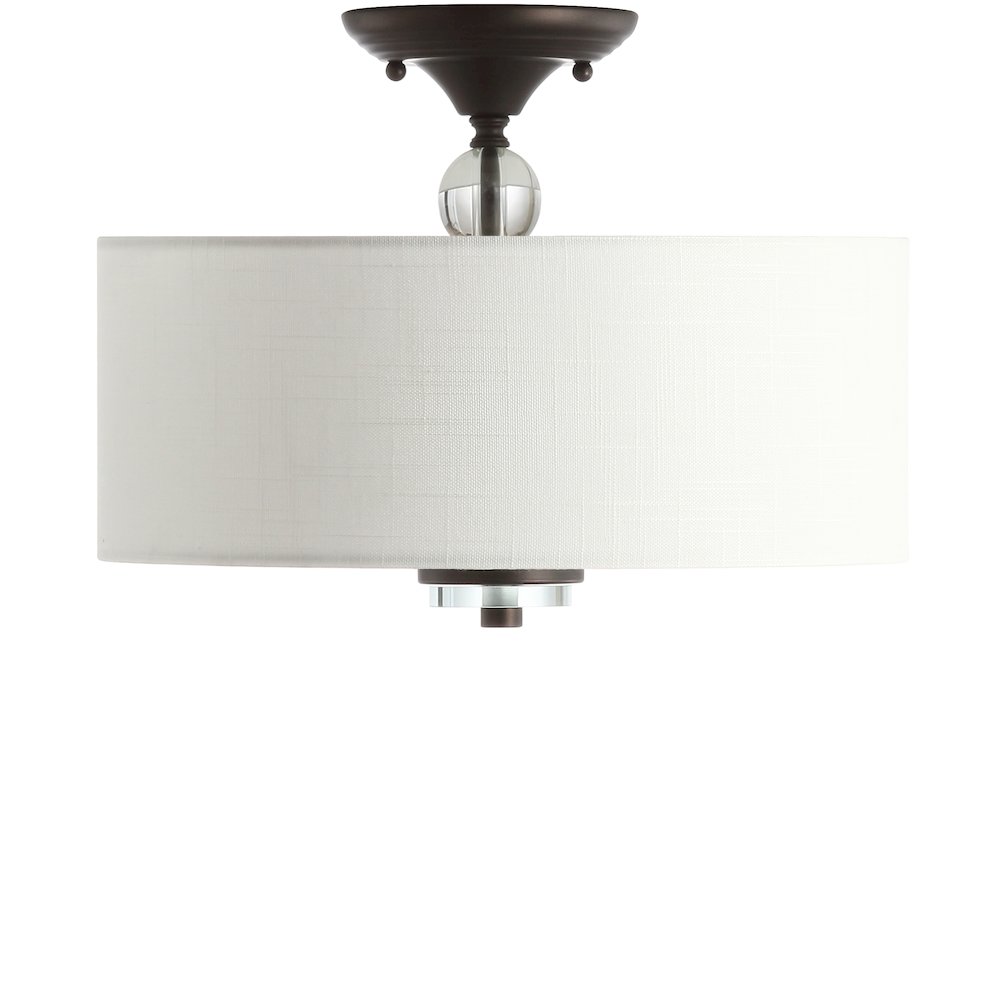 Marc Metal/Crystal Led Semi Flush Mount. Picture 1