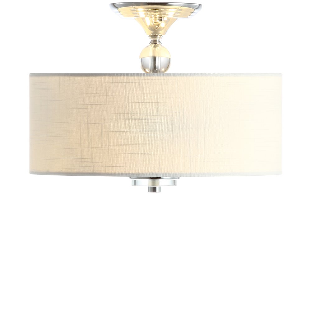 Marc Metal/Crystal Led Semi Flush Mount. Picture 1