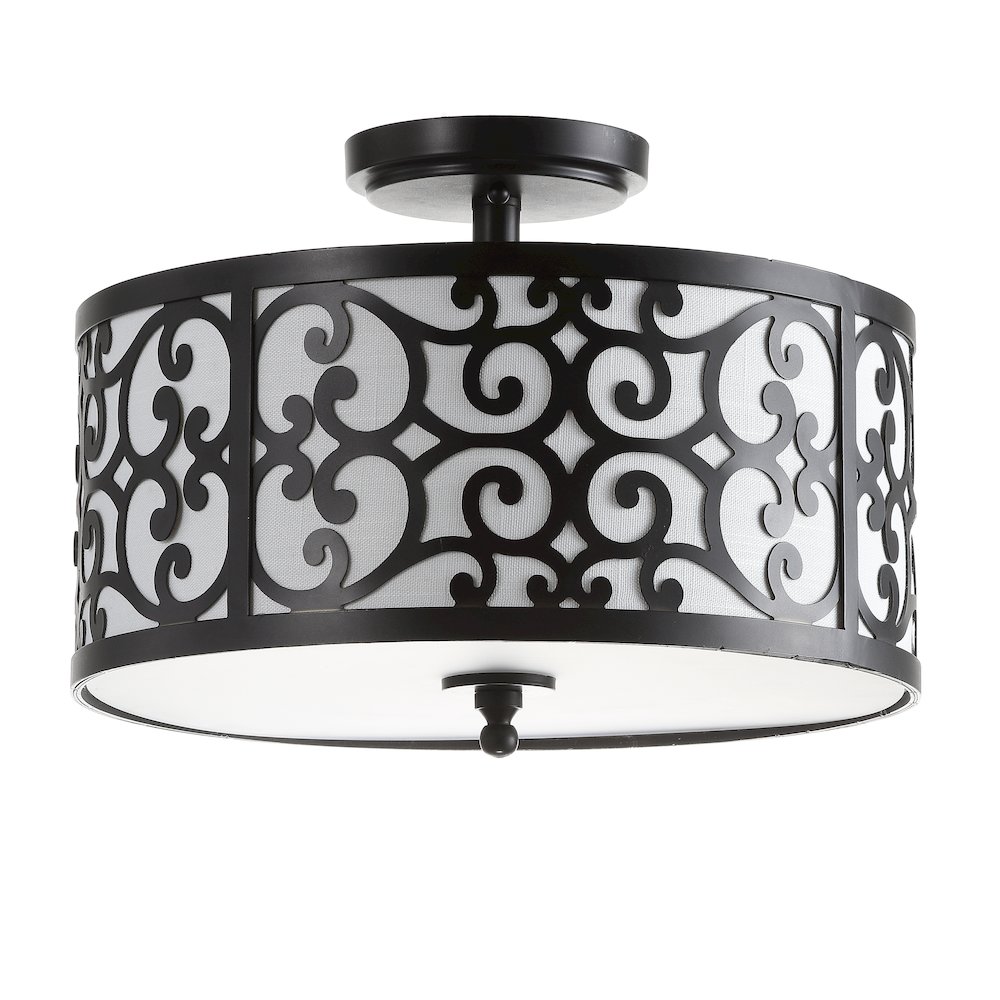 Katherine Metal Led Semi Flush Mount. Picture 2