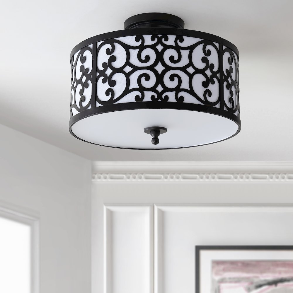Katherine Metal Led Semi Flush Mount. Picture 6