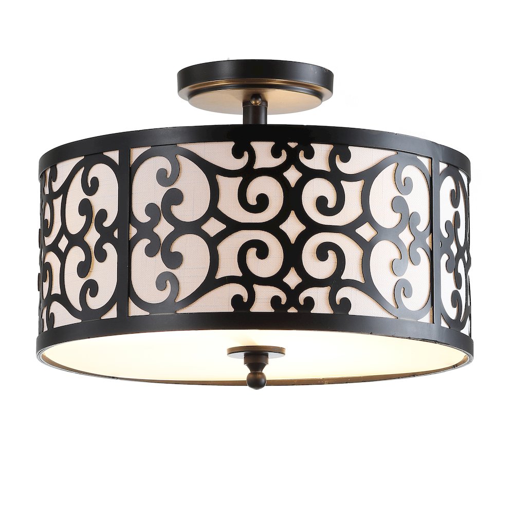 Katherine Metal Led Semi Flush Mount. Picture 1