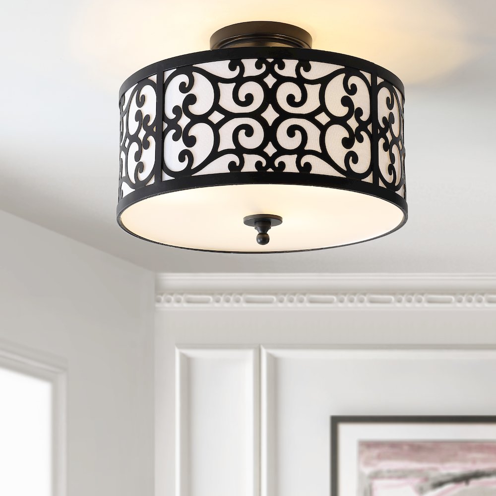 Katherine Metal Led Semi Flush Mount. Picture 5