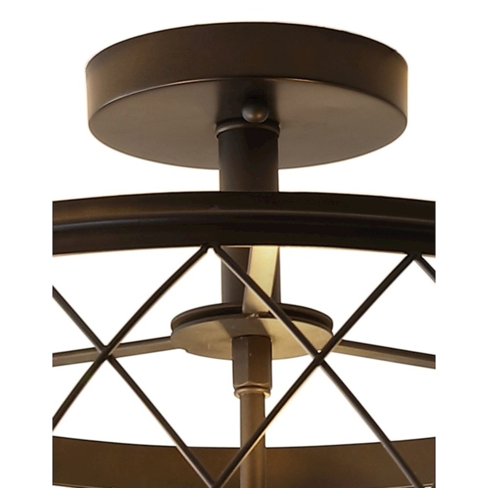 Eleanor Metal Led Semi Flush Mount Ceiling Light. Picture 4