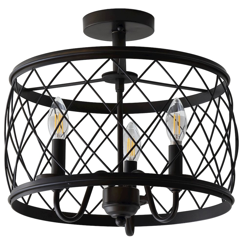 Eleanor Metal Led Semi Flush Mount Ceiling Light. Picture 2