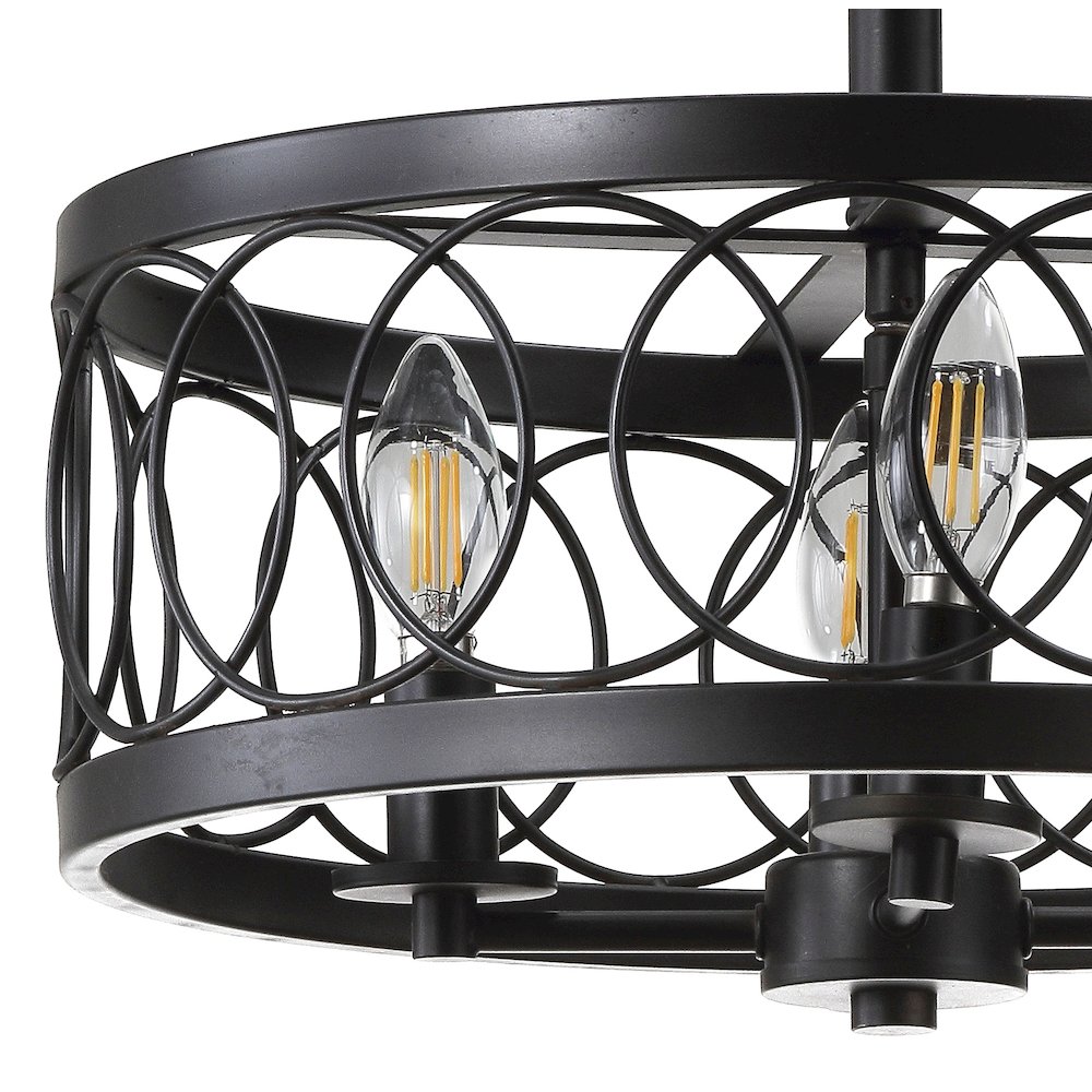 Sylvain Metal Led Semi Flush Mount. Picture 3