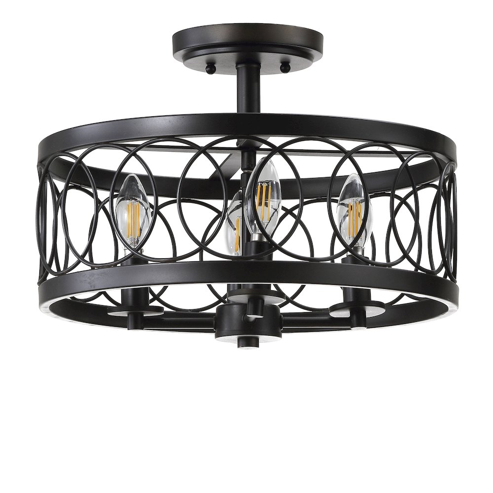 Sylvain Metal Led Semi Flush Mount. Picture 2