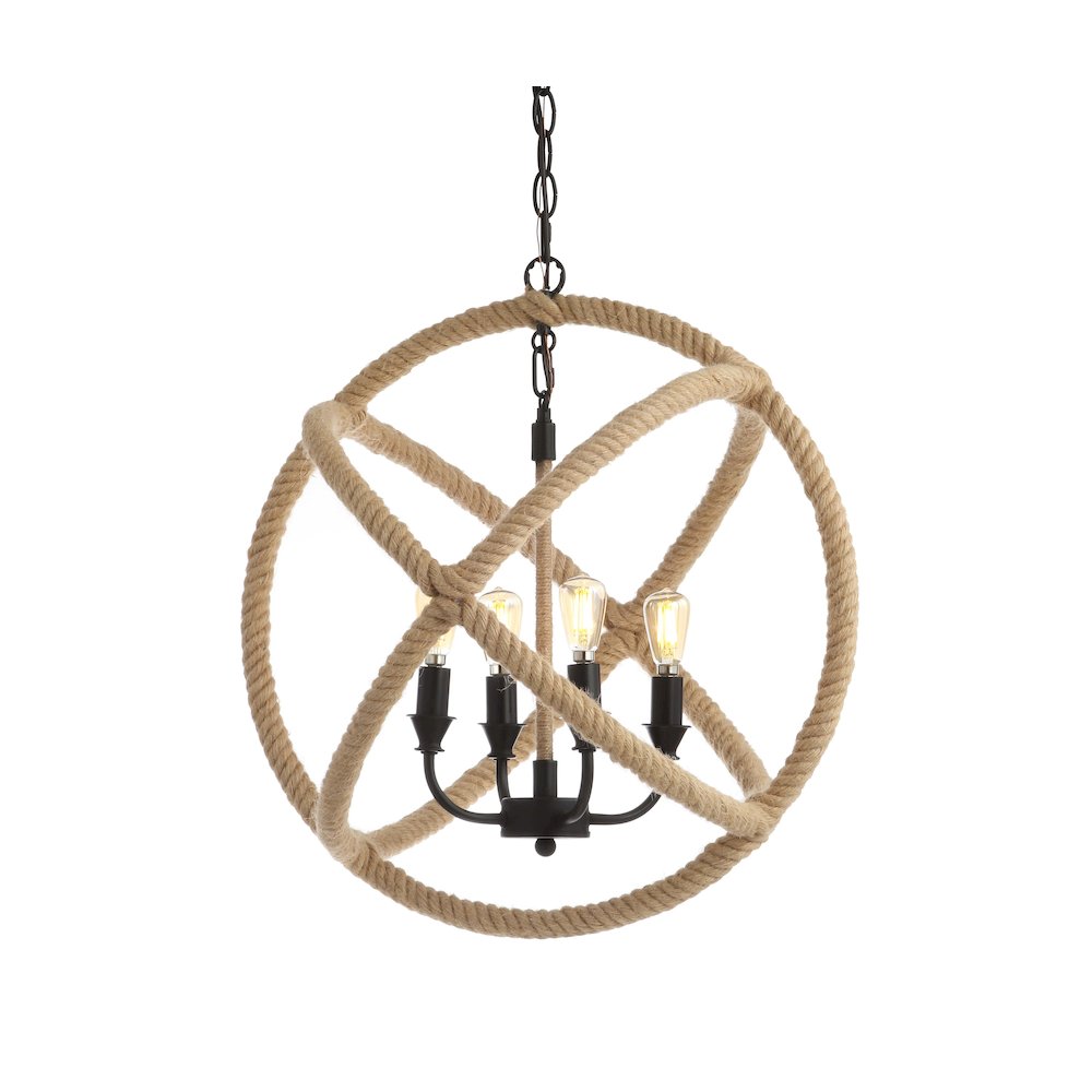 Soka Adjustable Globe Metalrope Led Pendant. Picture 10