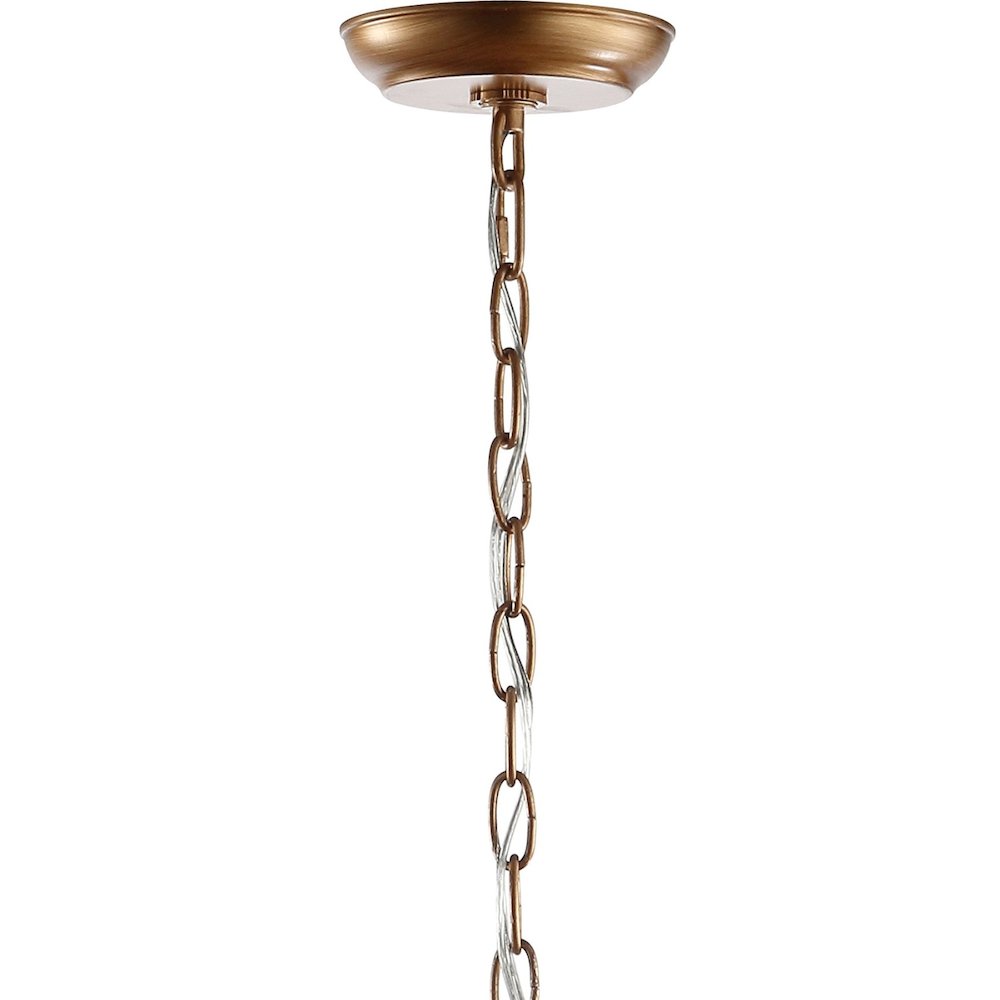 Isabelle Adjustable Metal/Glass Led Pendant. Picture 4