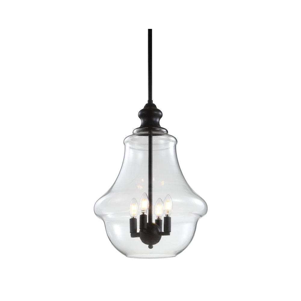 Adam Adjustable Metal/Glass Led Pendant. Picture 9