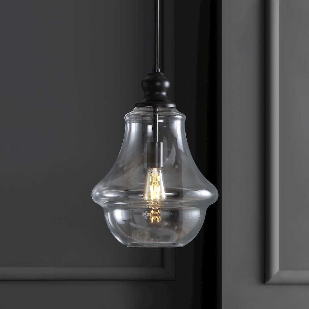 Adam Adjustable Metal/Glass Led Pendant. Picture 10
