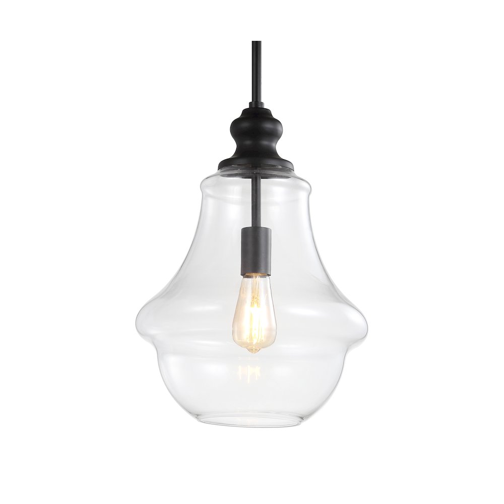 Adam Adjustable Metal/Glass Led Pendant. Picture 9