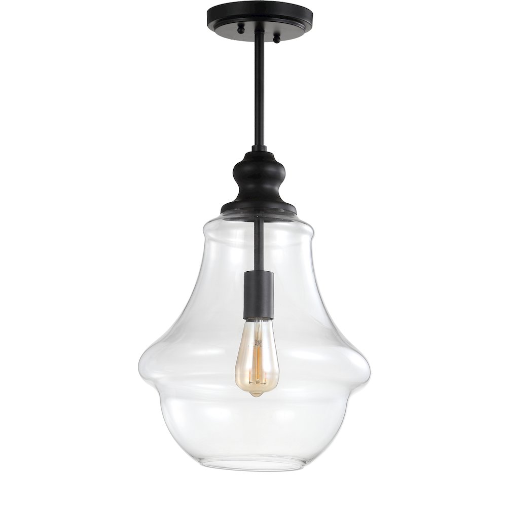 Adam Adjustable Metal/Glass Led Pendant. Picture 2