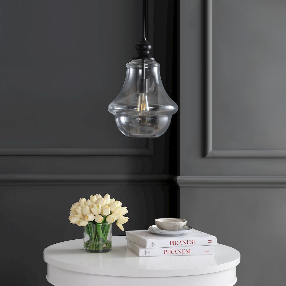 Adam Adjustable Metal/Glass Led Pendant. Picture 8