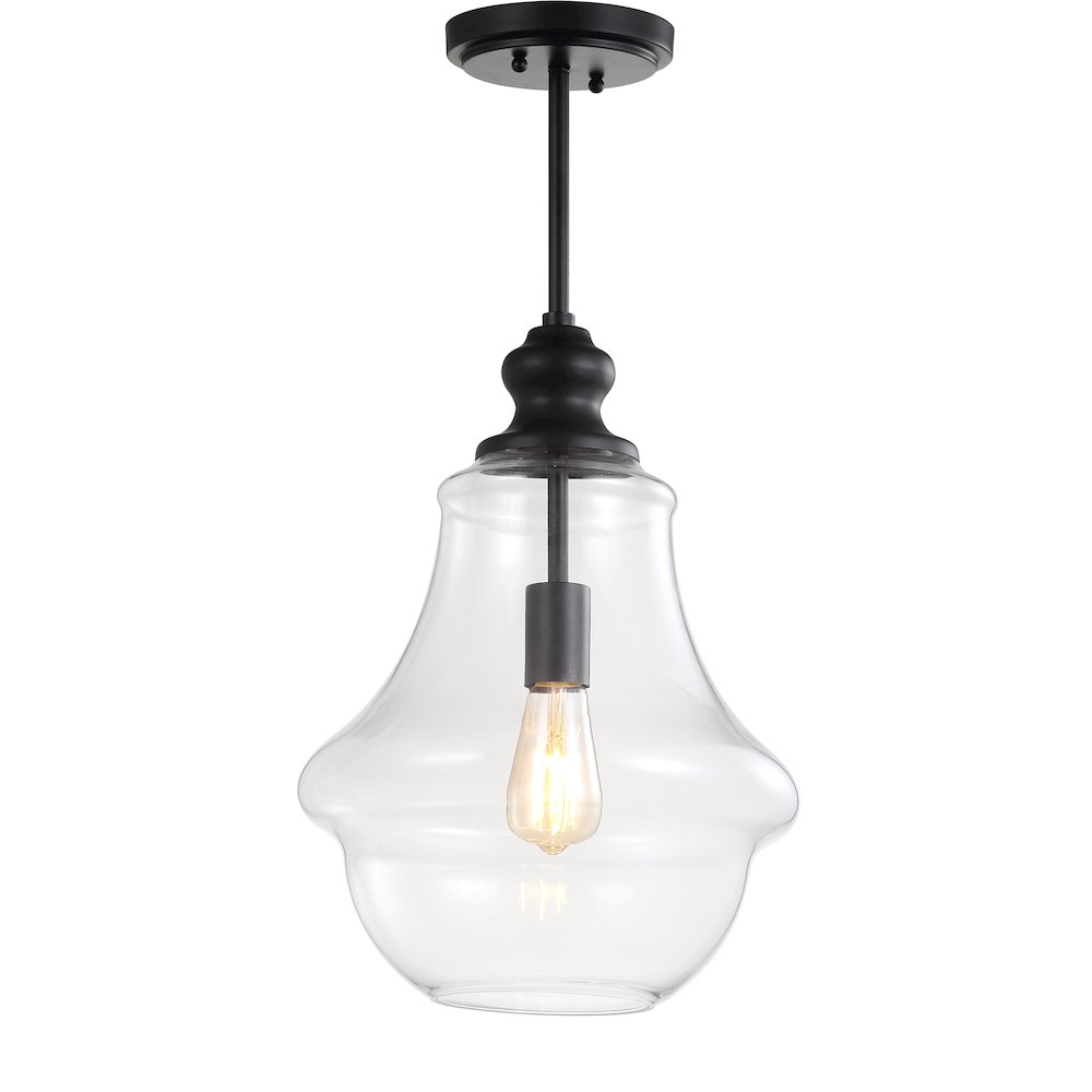 Adam Adjustable Metal/Glass Led Pendant. Picture 1