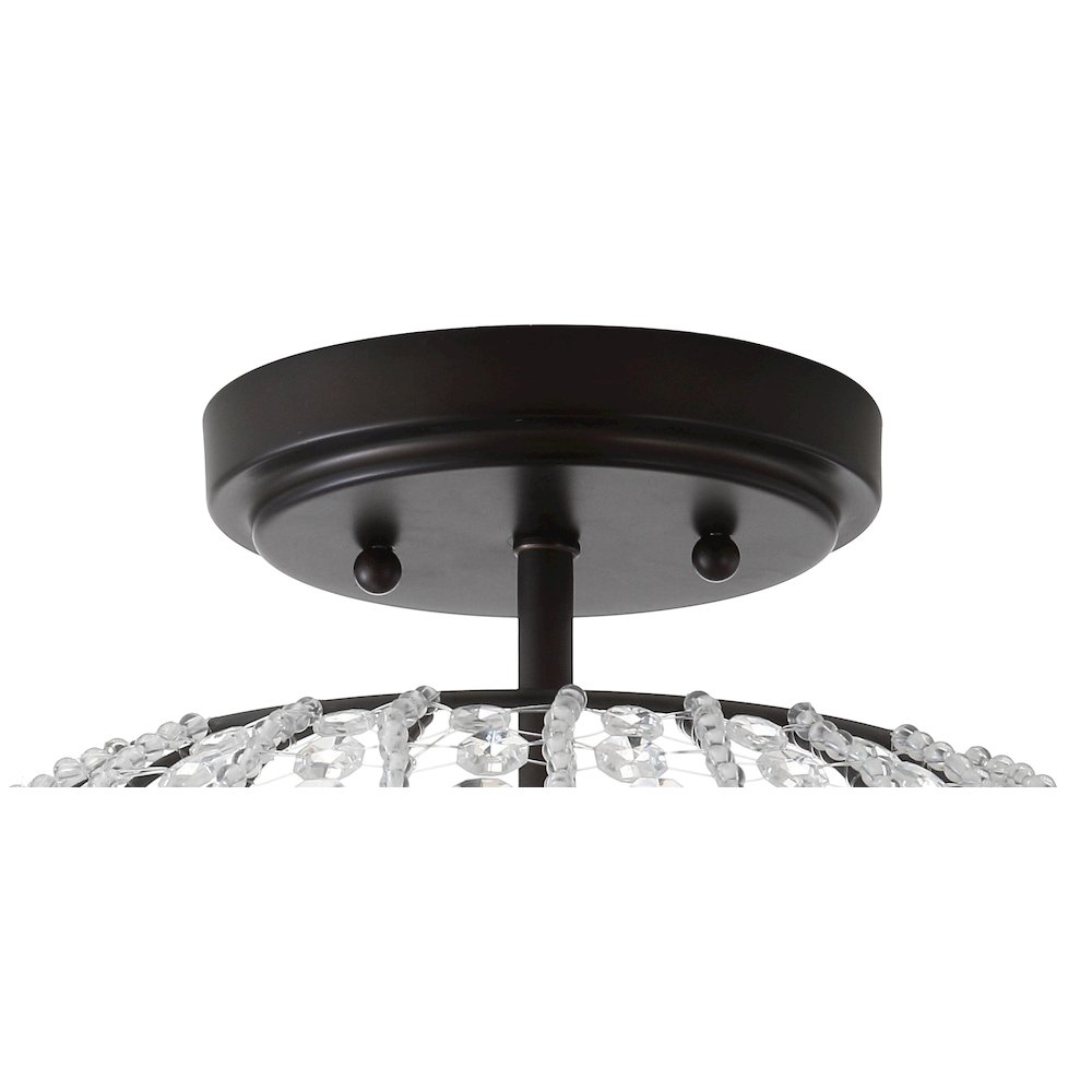 Catalina Metal Acrylic Led Semi Flush Mount. Picture 4