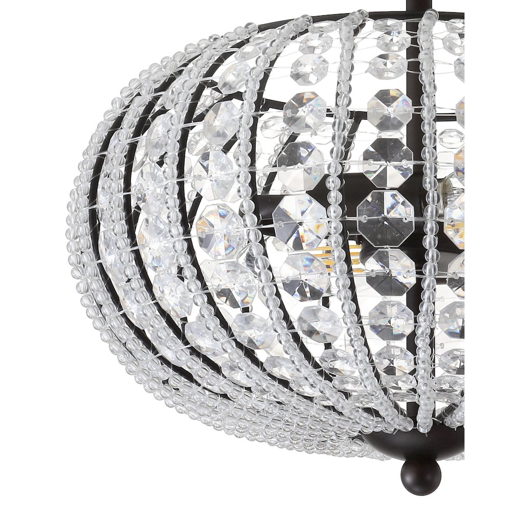 Catalina Metal Acrylic Led Semi Flush Mount. Picture 3