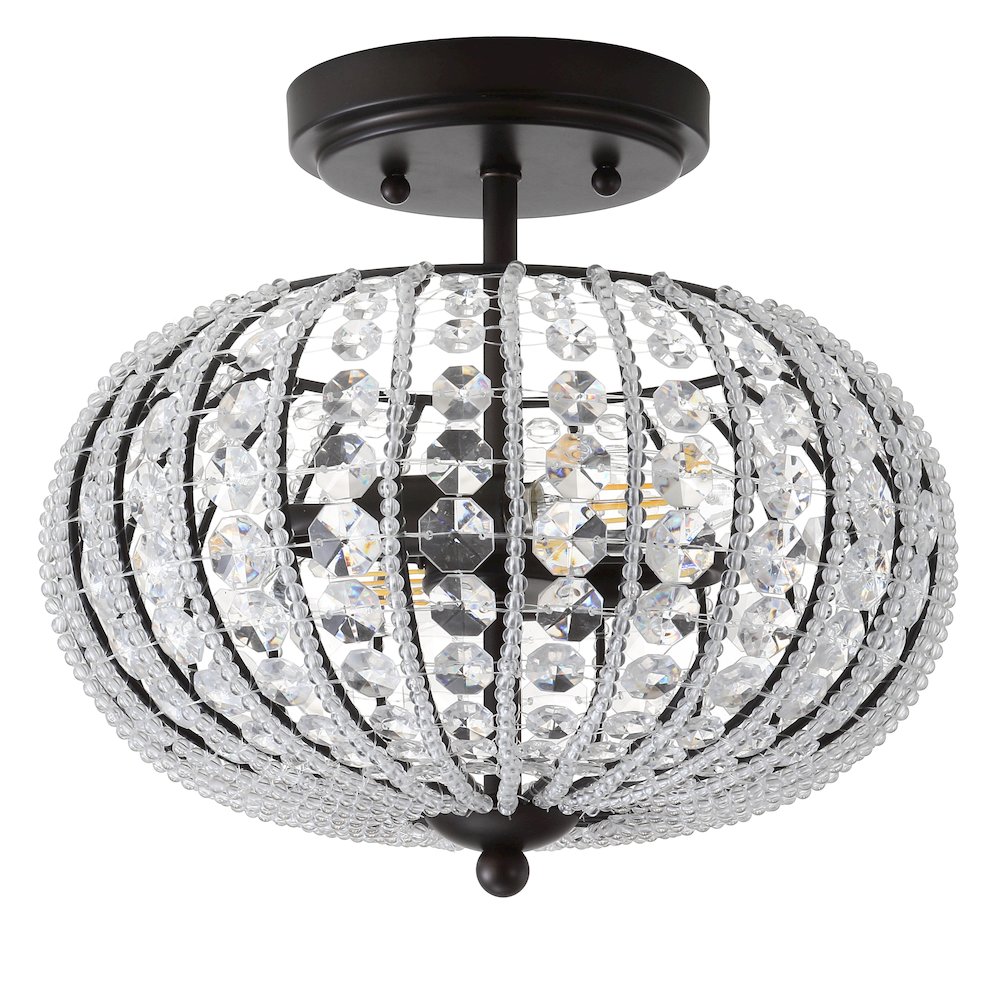 Catalina Metal Acrylic Led Semi Flush Mount. Picture 2