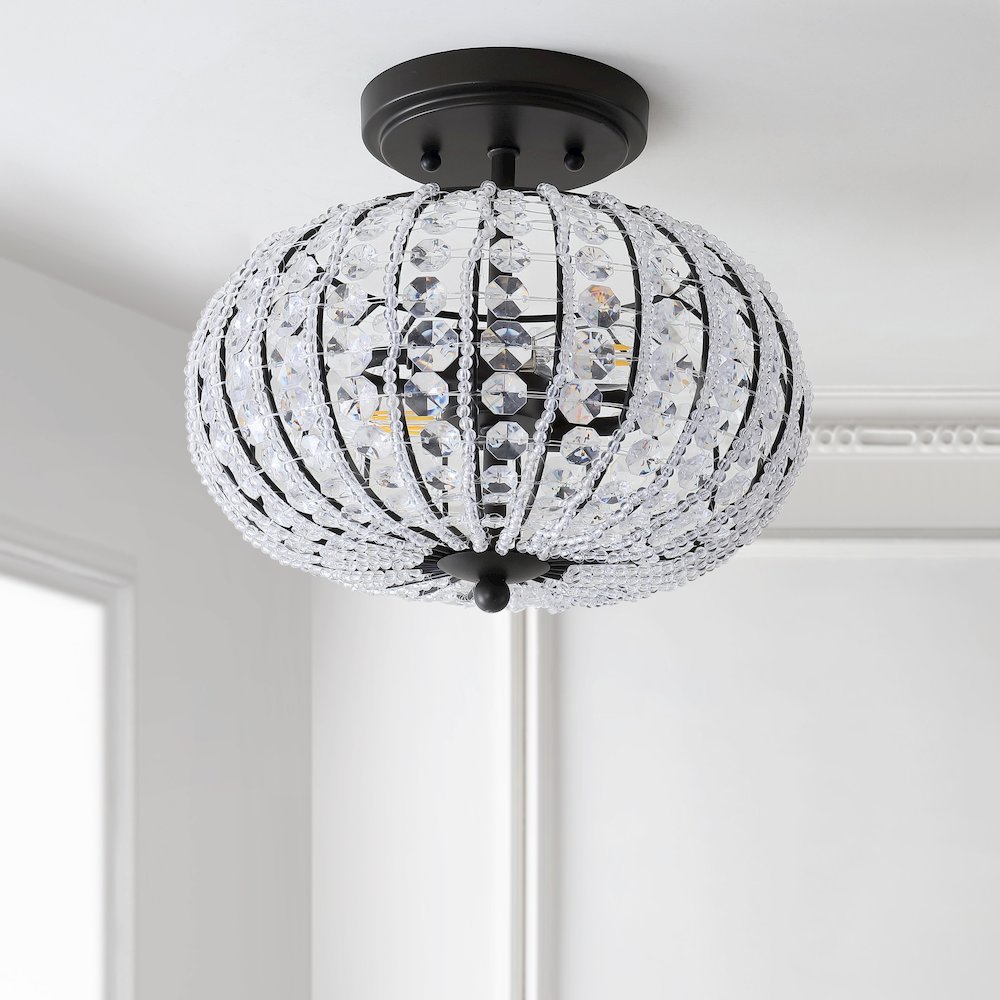 Catalina Metal Acrylic Led Semi Flush Mount. Picture 6