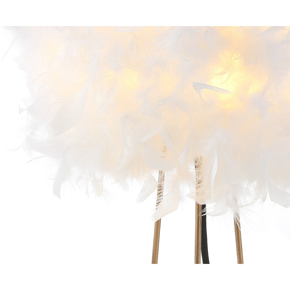 Stork Feather Metal Led Table Lamp. Picture 5