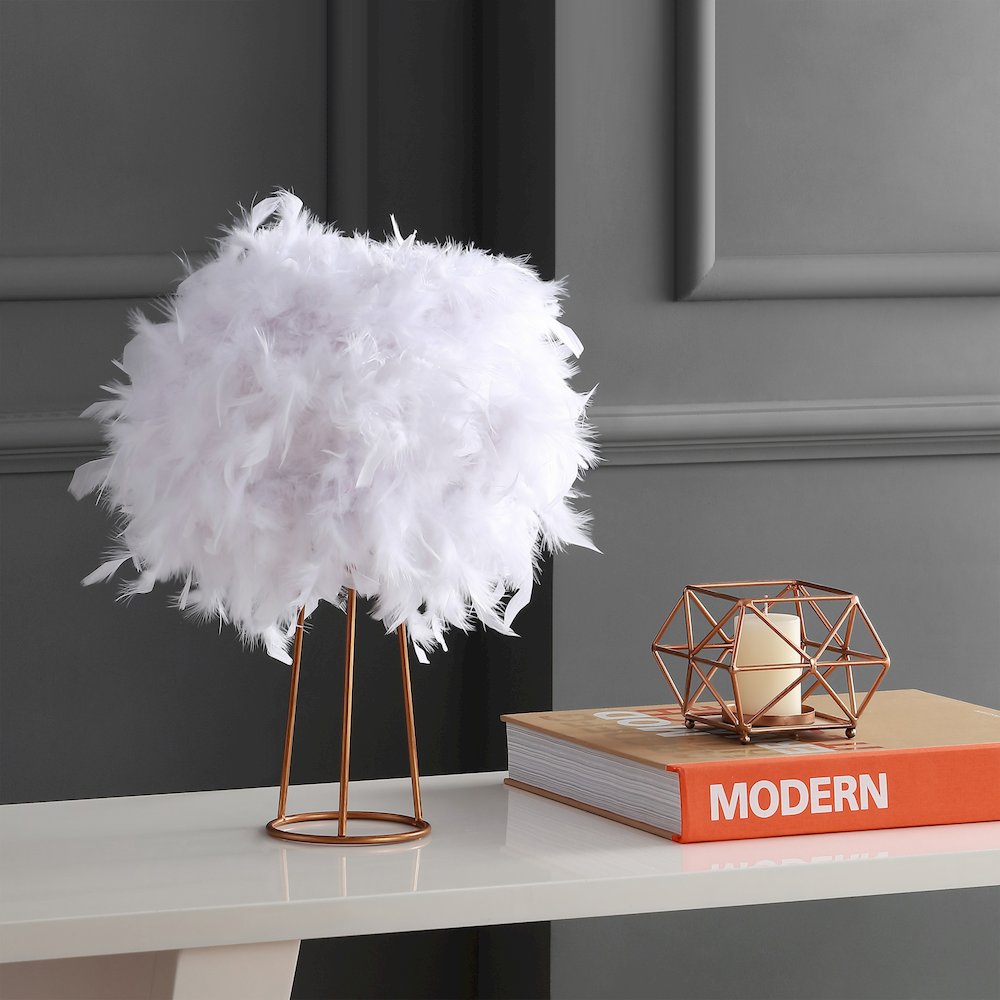 Stork Feather Metal Led Table Lamp. Picture 8