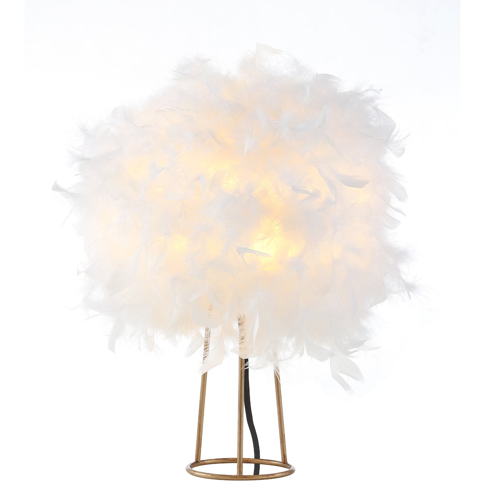 Stork Feather Metal Led Table Lamp. Picture 1
