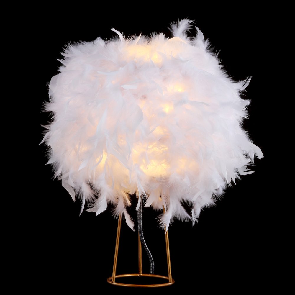 Stork Feather Metal Led Table Lamp. Picture 3